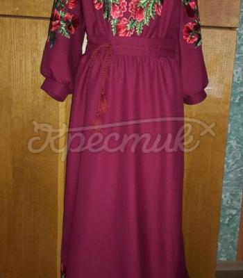 Платье с художественной вышивкой "Маринелла" фото